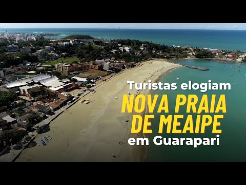 Turistas Elogiam a Nova Praia de Meaípe em Guarapari